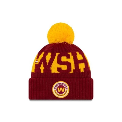 Washington Football Team Gorra | New Era NFL Cold Weather Sport Knit Beanie Mexico - Rojos